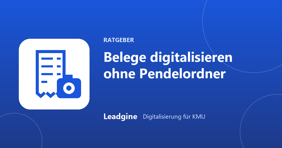Belege digitalisieren: Schluss mit dem Pendelordner zum Steuerbüro